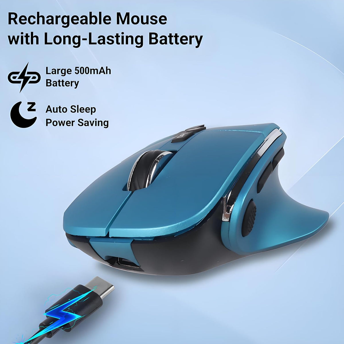 Ratón ergonómico con Jigger, mouse inalámbrico vertical Bluetooth,...