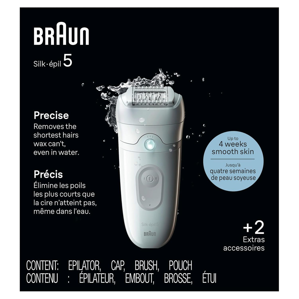 Braun Depiladora Silk-épil 5, dispositivo de depilación, afeitadora...