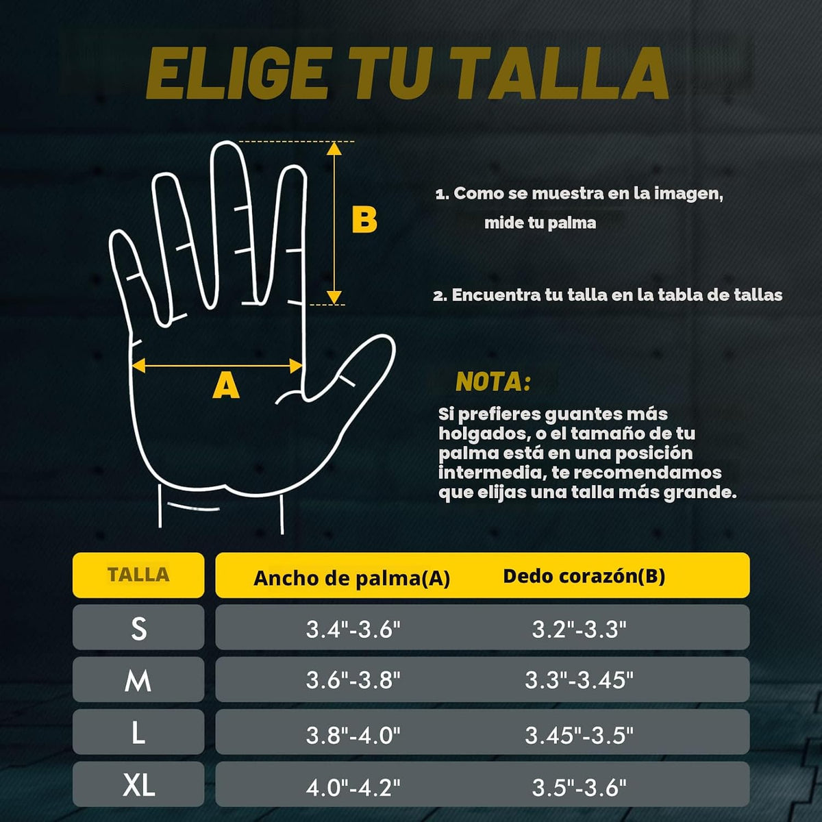 FREETOO Guantes de entrenamiento de dedo completo para hombres, gua...