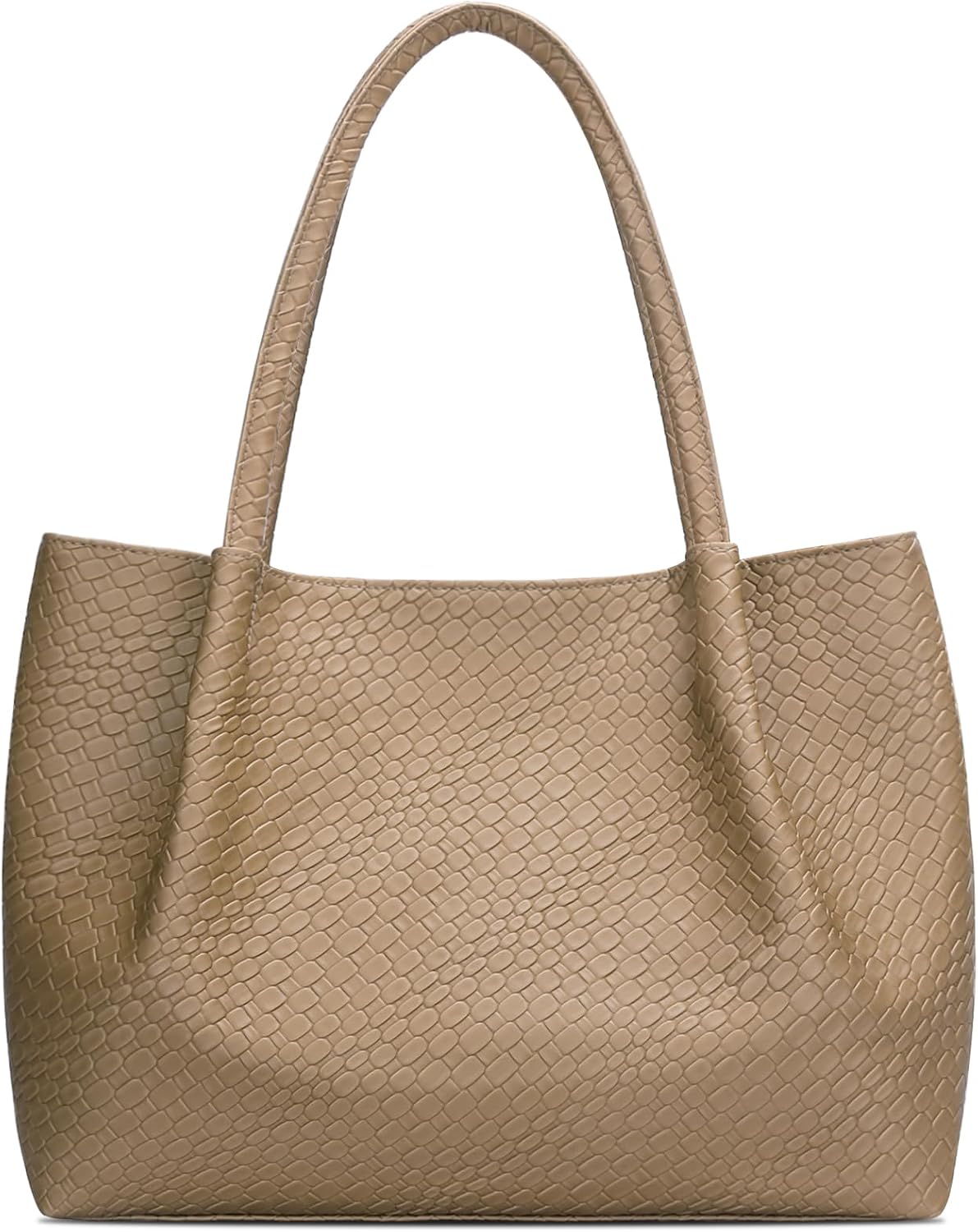 KKXIU Bolso de mano para mujer, bolso de hombro de cuero vegano, bo...