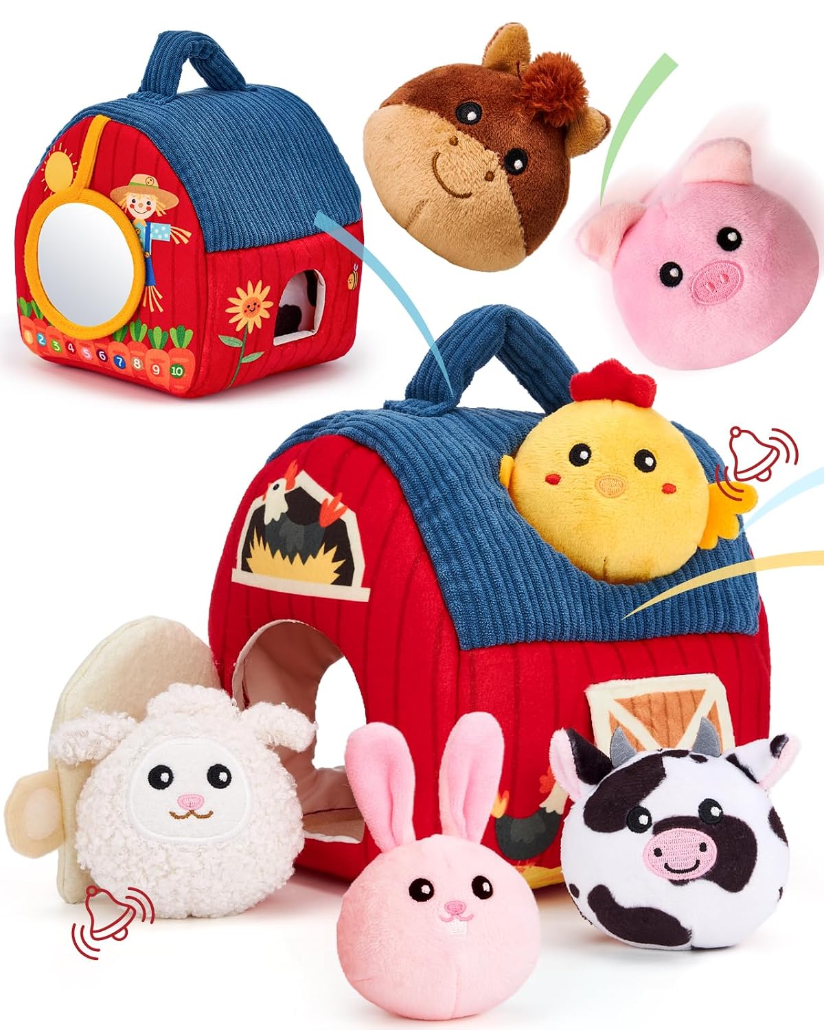 hahaland Juguetes para bebés de 6 a 12 meses - Peluche sorpresa de...