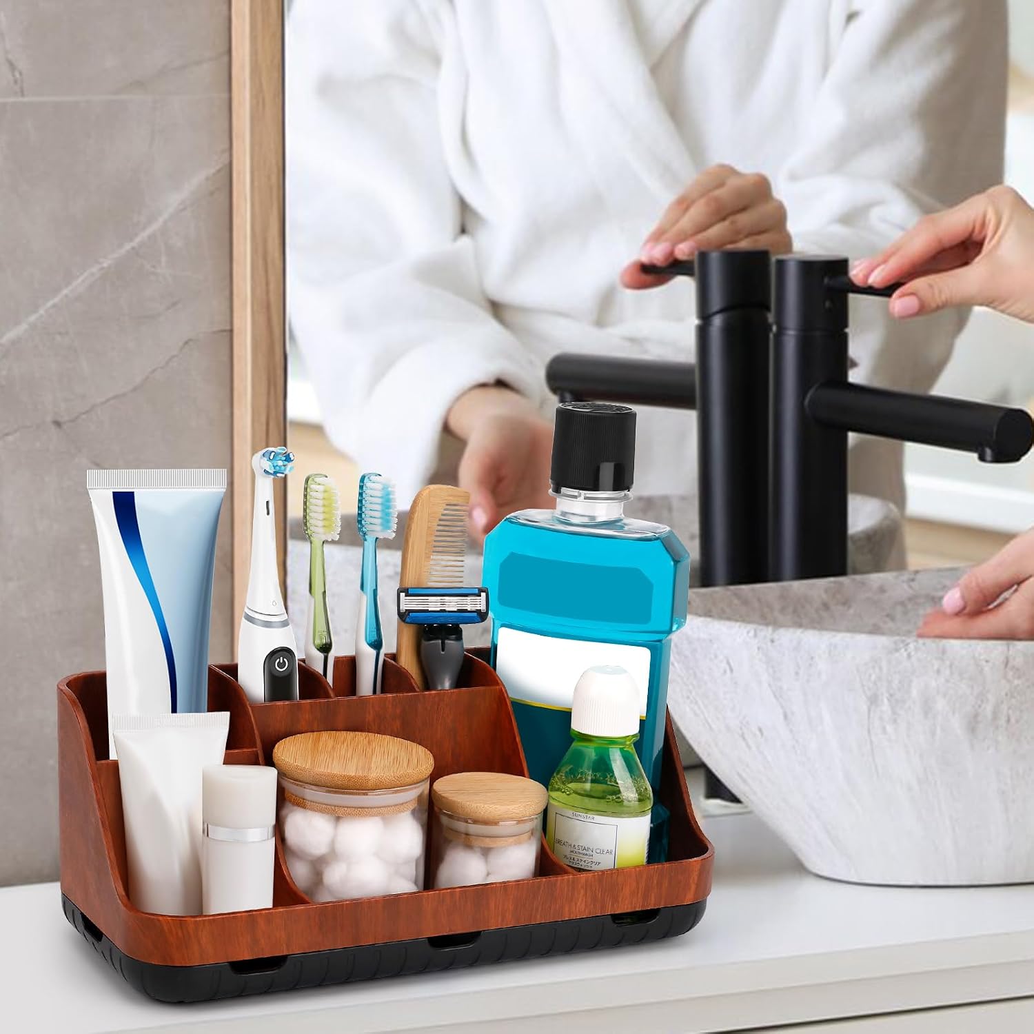 GFWARE Decoración y accesorios de baño \u2013 Cepillo de dientes el...