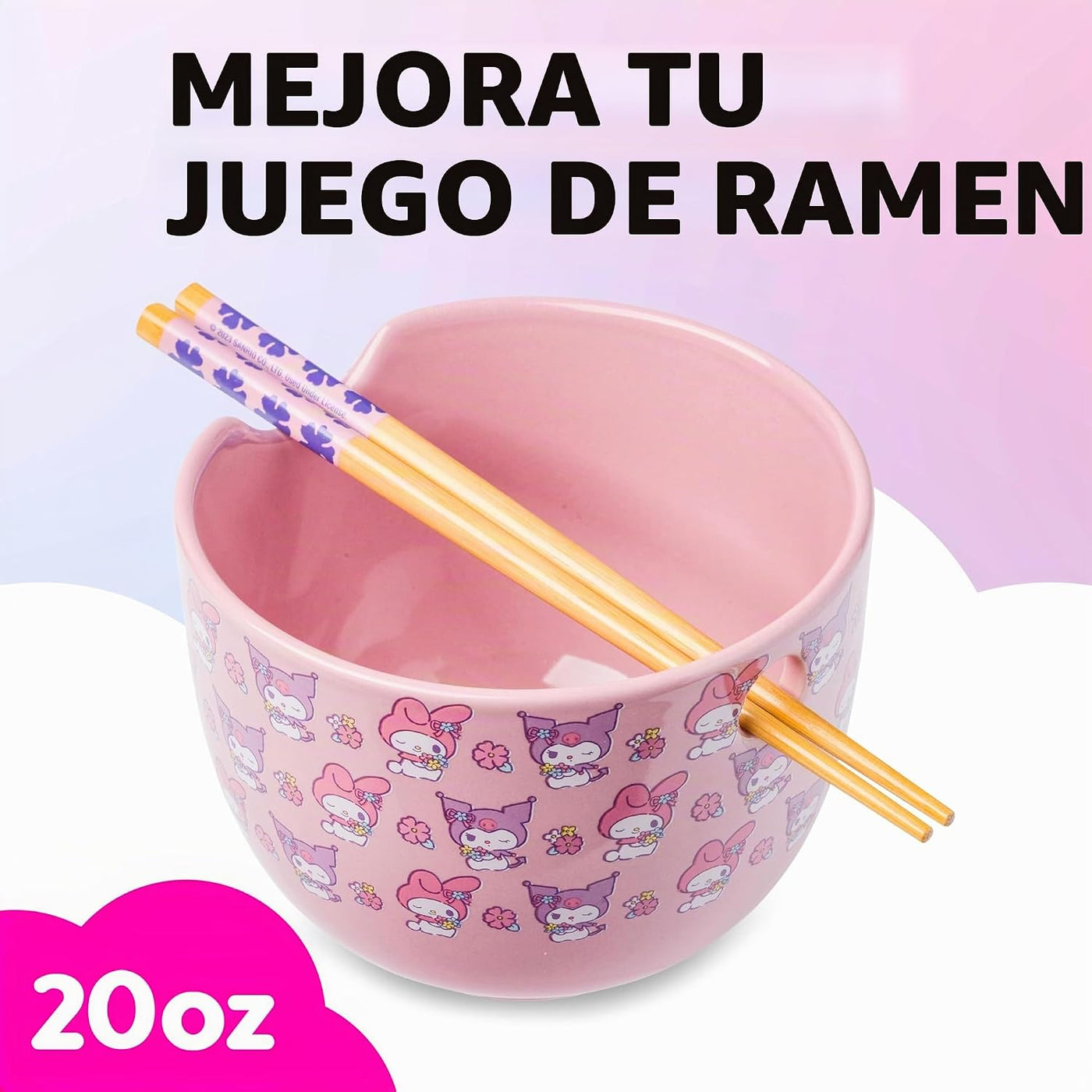 Silver Buffalo Sanrio Hello Kitty y sus amigos My Melody y Kuromi -...