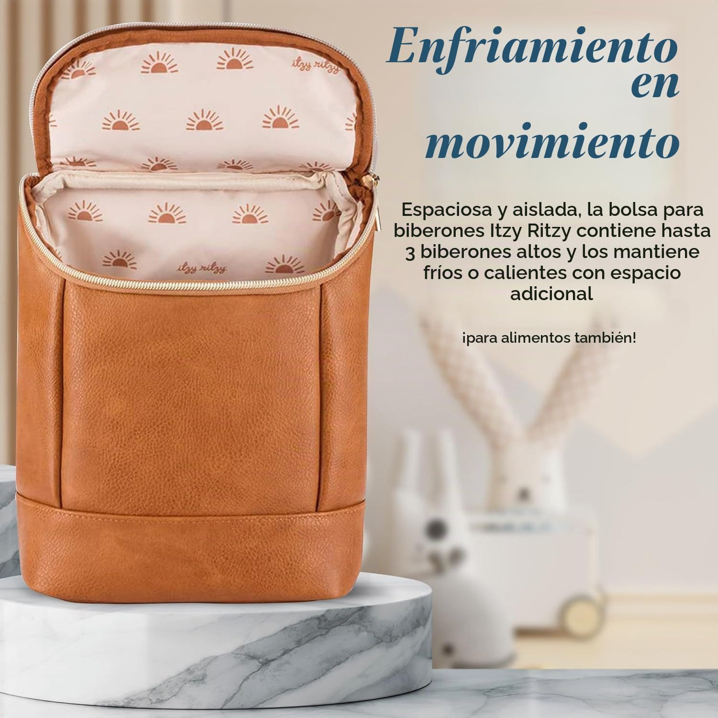 Itzy Ritzy Bolsa aislada para botellas, mantiene las botellas calie...