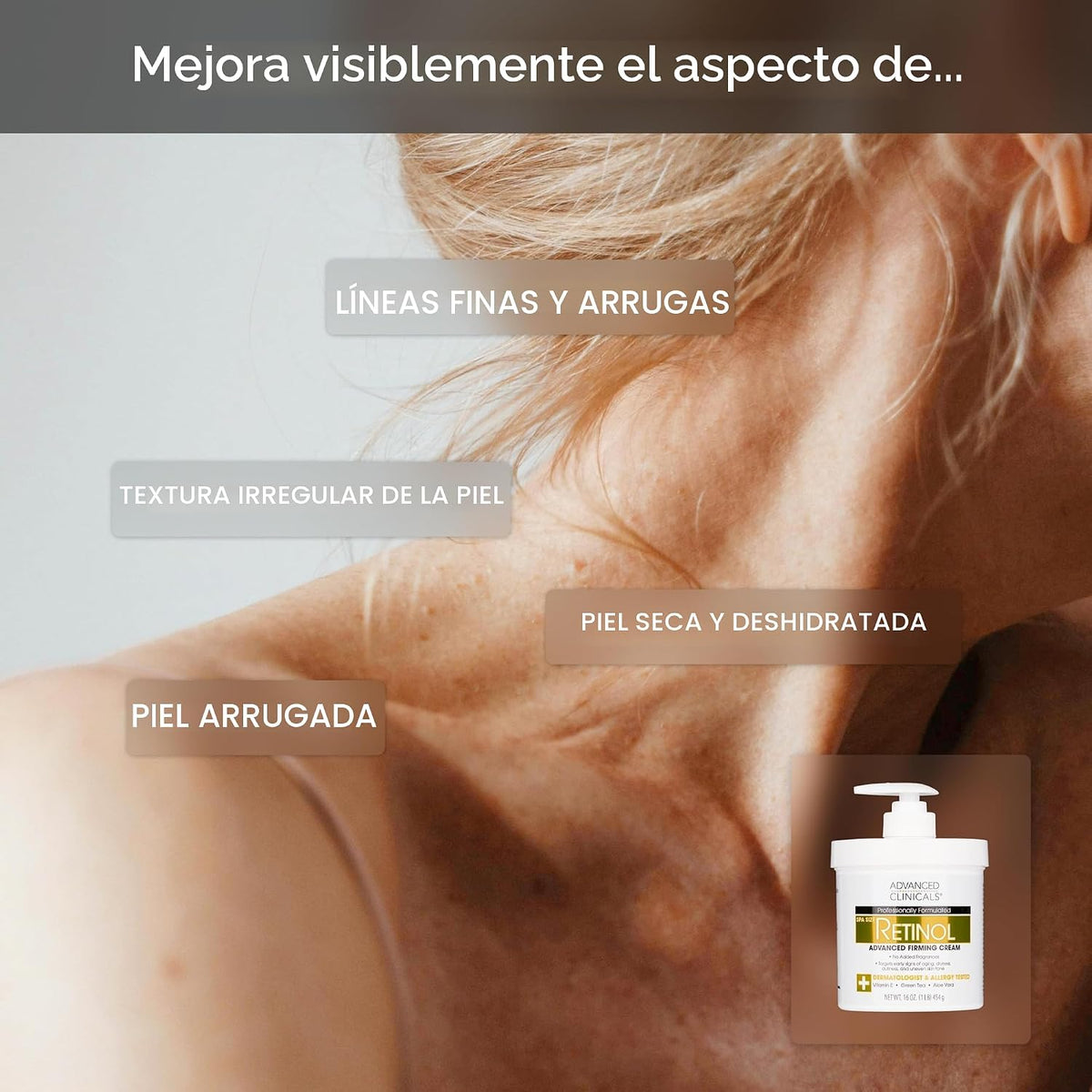 Advanced Clinicals - Juego de cuidado de la piel, crema facial y co...