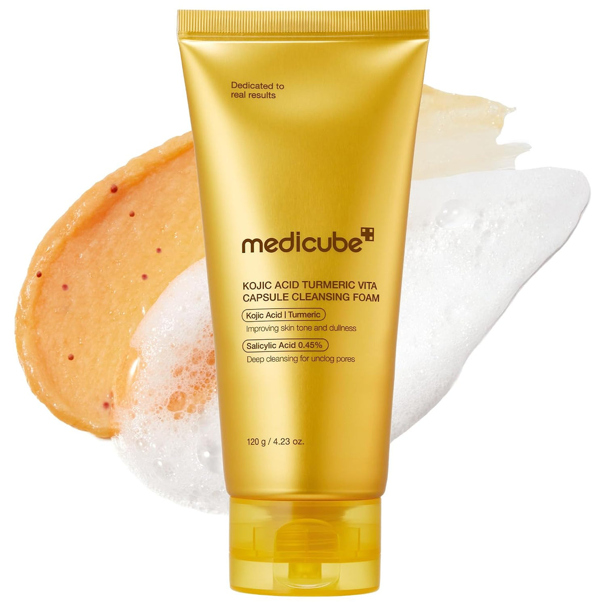 Limpiador facial medicube Cápsula de cúrcuma Limpiador en espuma |...