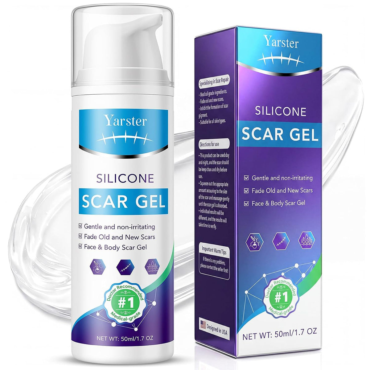 Gel de cicatriz de silicona de grado médico para cicatrices quirúrg...