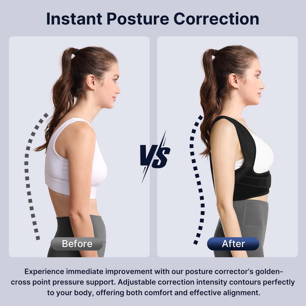 Corrector de postura Fit Geno para mujer Lite, soporte superior de...