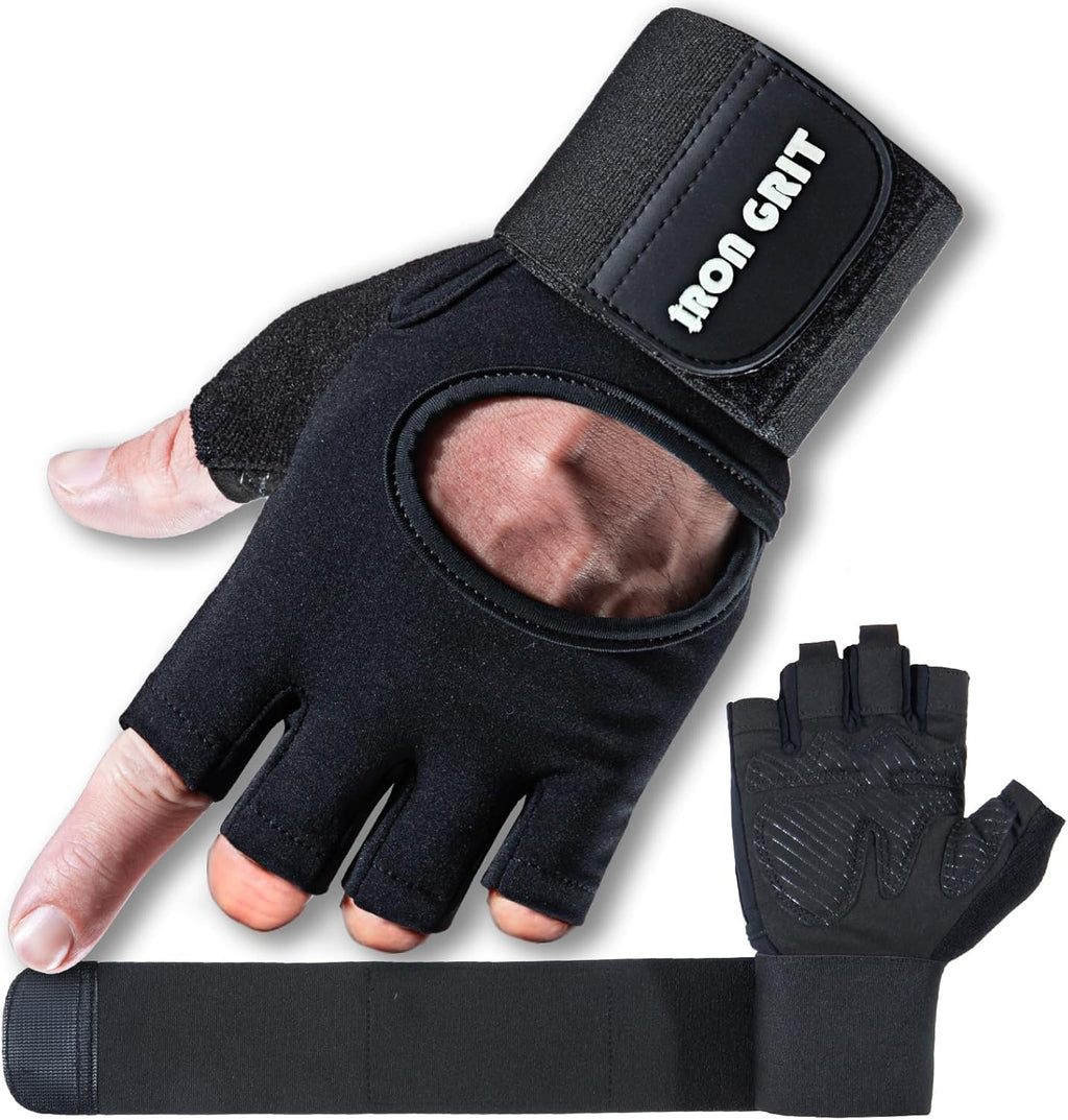 IRONGRIT Guantes de levantamiento de pesas, para hombres y mujeres,...