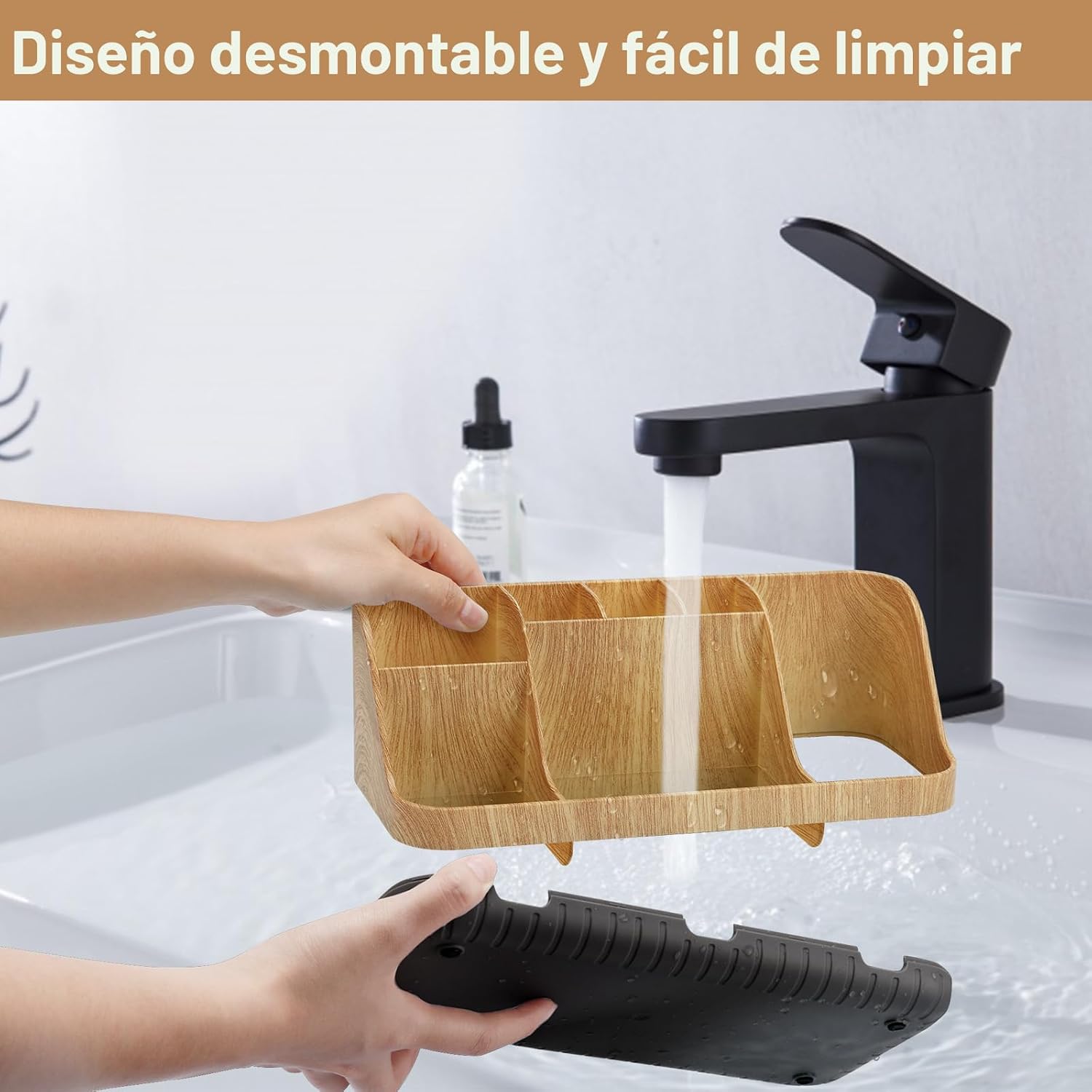 GFWARE Organizadores y Almacenamiento para Baño - Soporte Desmontab...