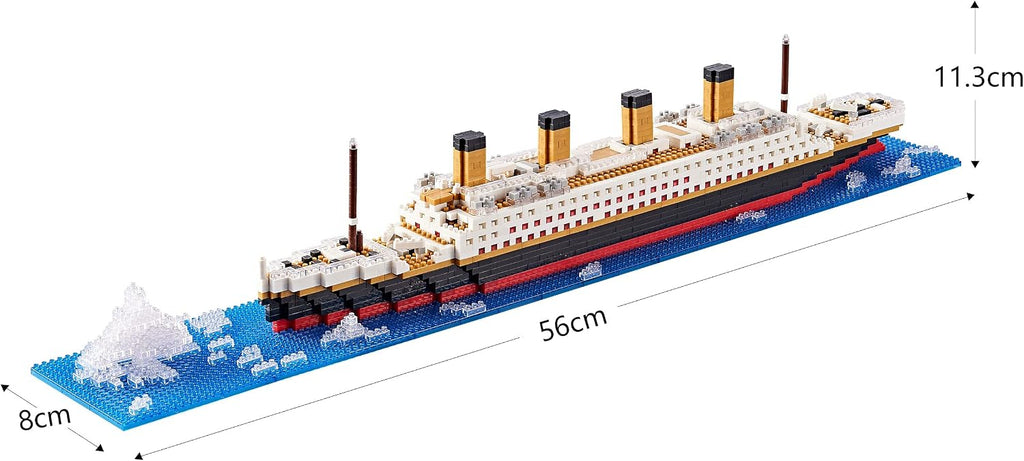 Juego de bloques de construcción Titanic, kit de modelo de crucero...