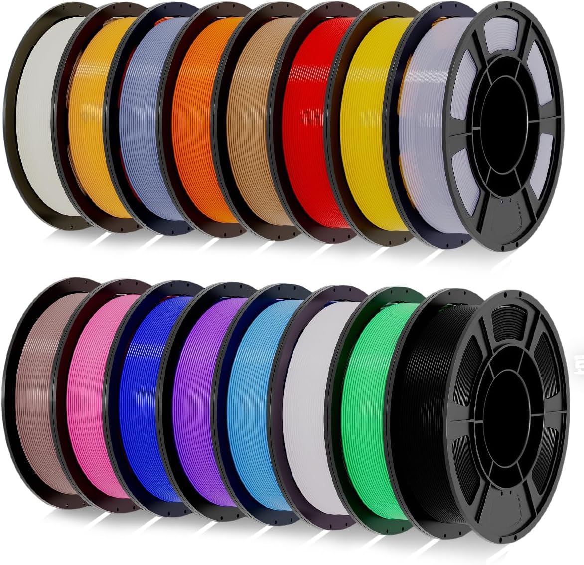 Paquete de filamentos para impresora 3D PLA+de 0.069 pulgadas, empa...