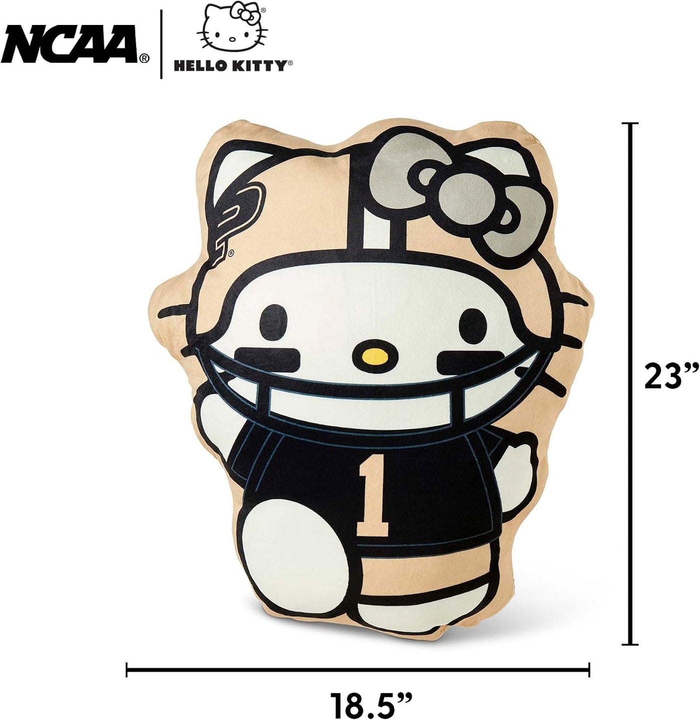 Hello Kitty NCAA - Almohada de jugador de fútbol Cloud Pal, con lic...