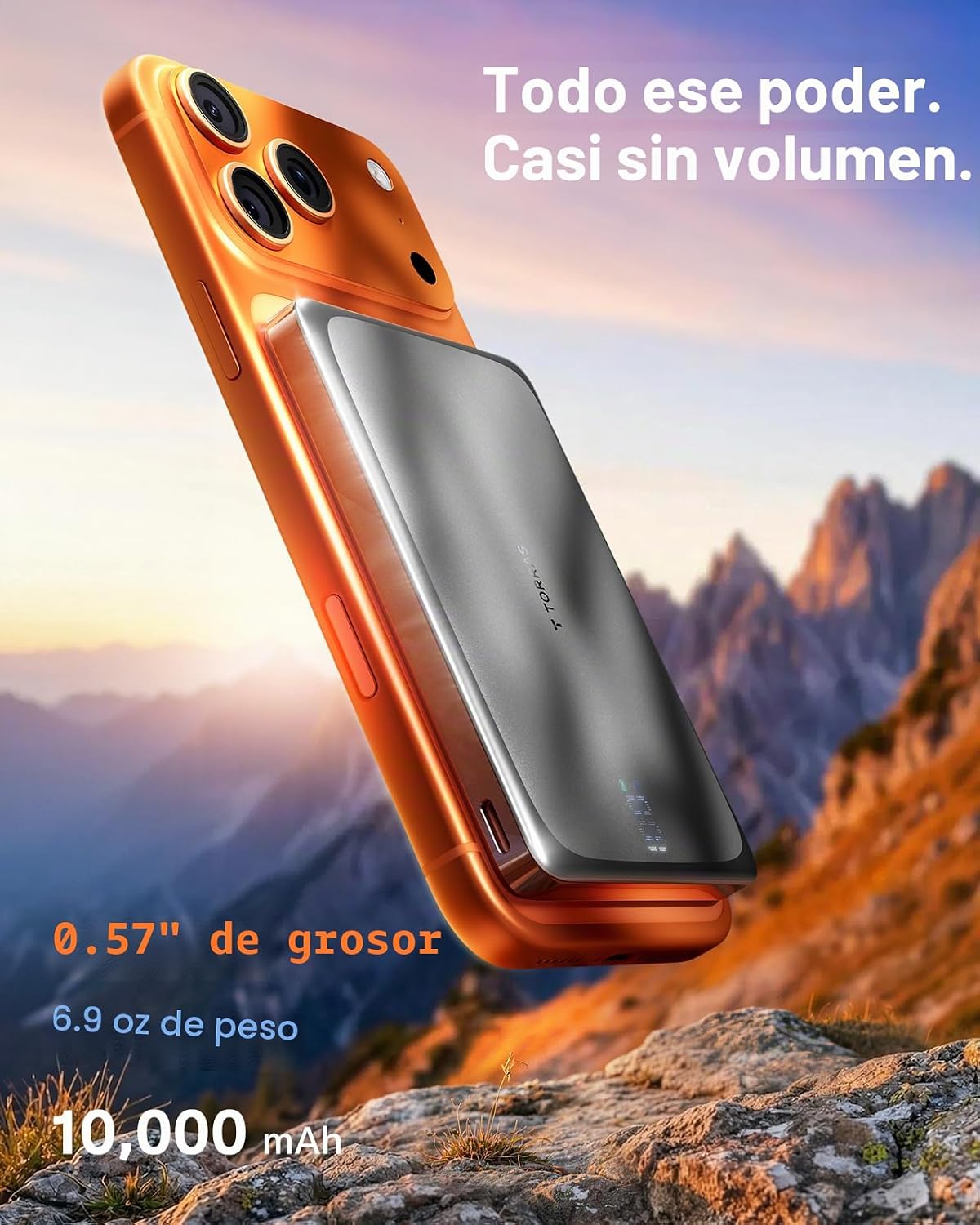 TORRAS MiniMag Pro - Cargador portátil con batería magnética de 100...