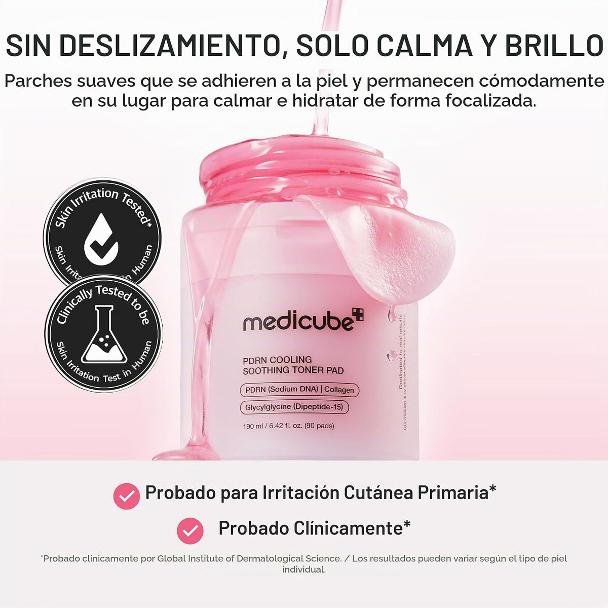 medicube PDRN Almohadillas de tóner calmantes refrescantes, almohad...