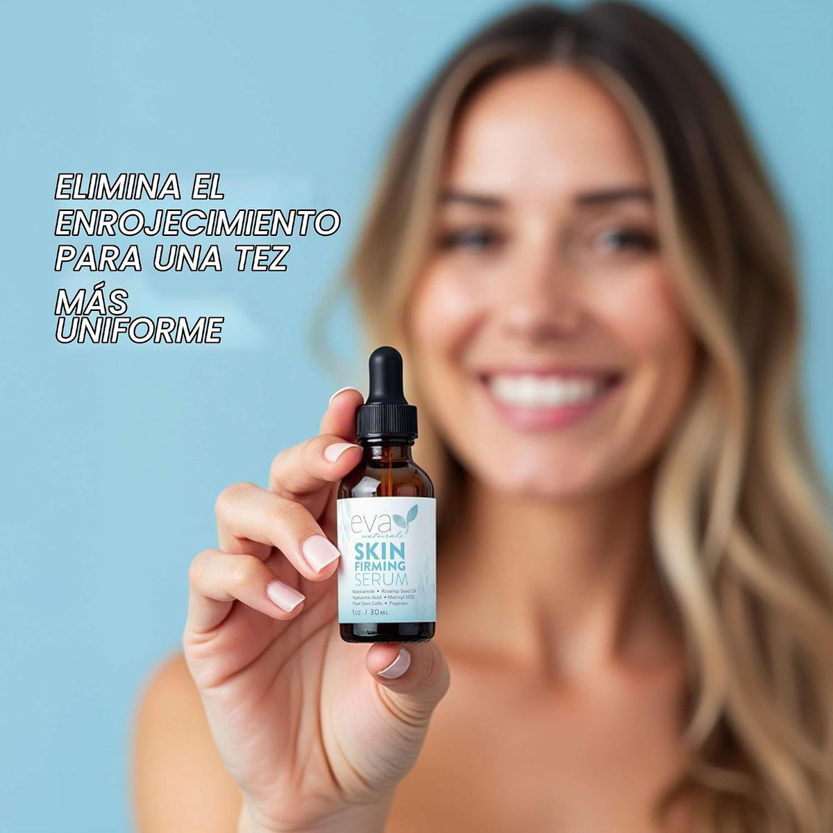 Eva Naturals Suero reafirmante de la piel de (1 oz), suero de día o...
