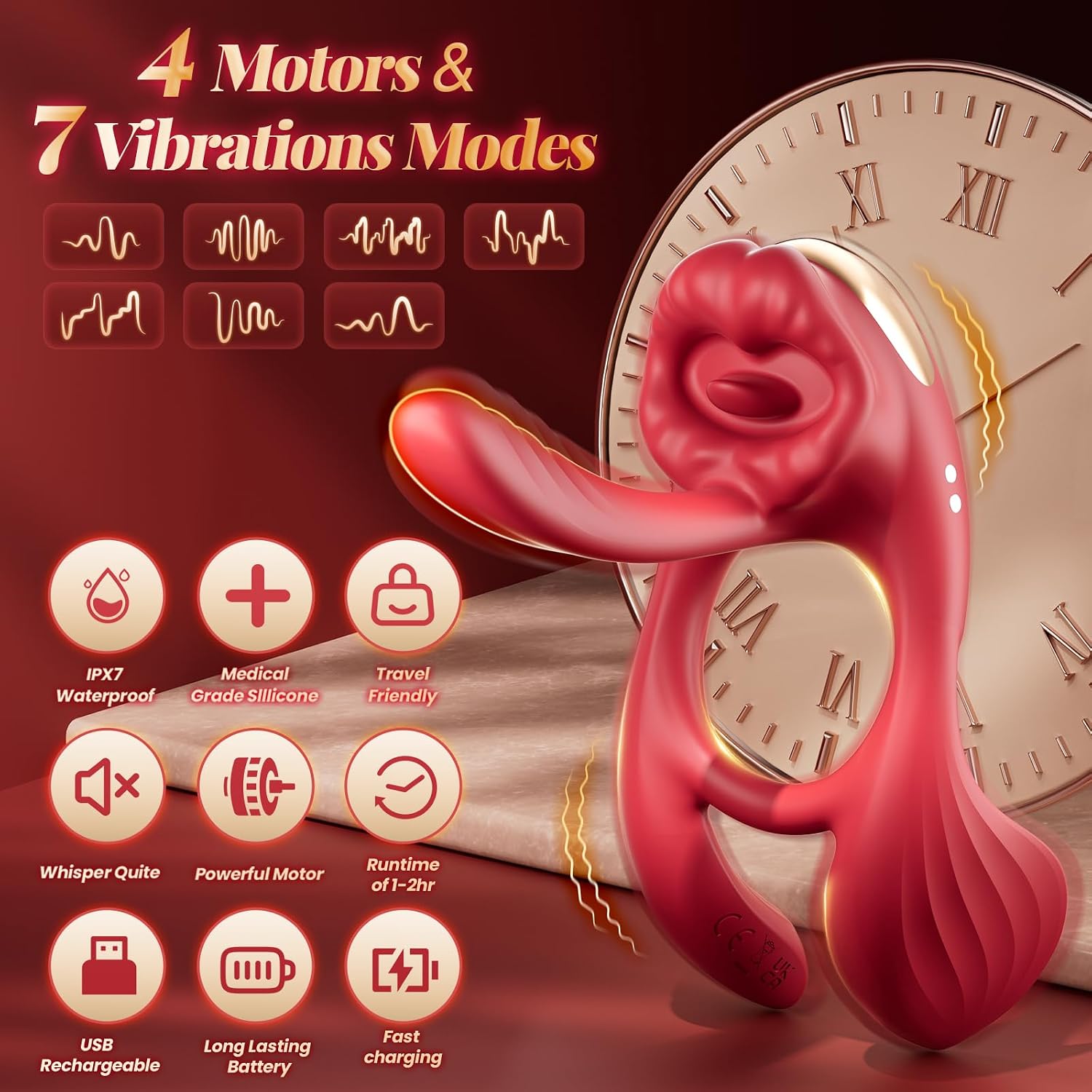 Anillo vibrador para pene con vibrador de punto G de 3 pulgadas - J...