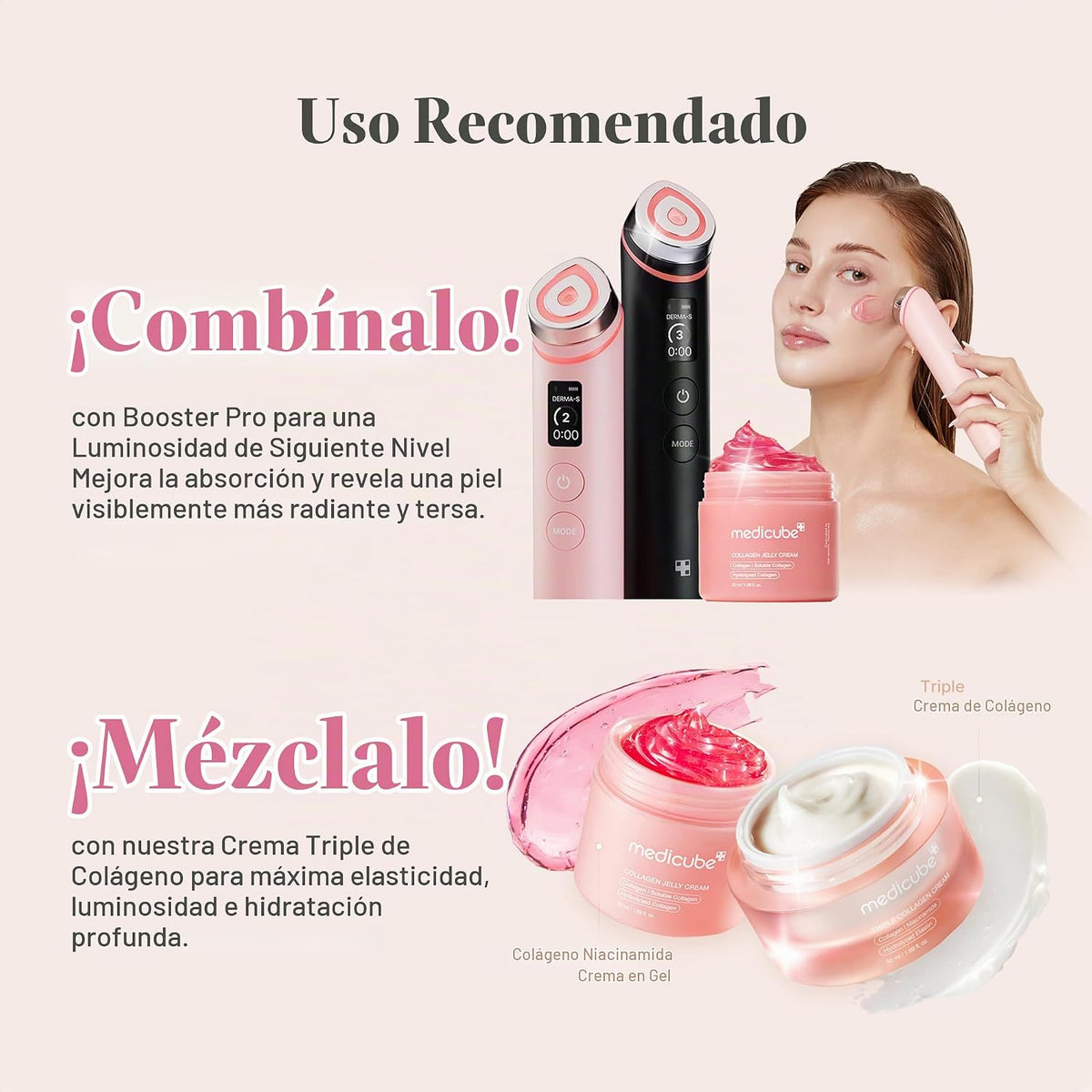 medicube Crema de gelatina de colágeno, crema hidratante para piel...
