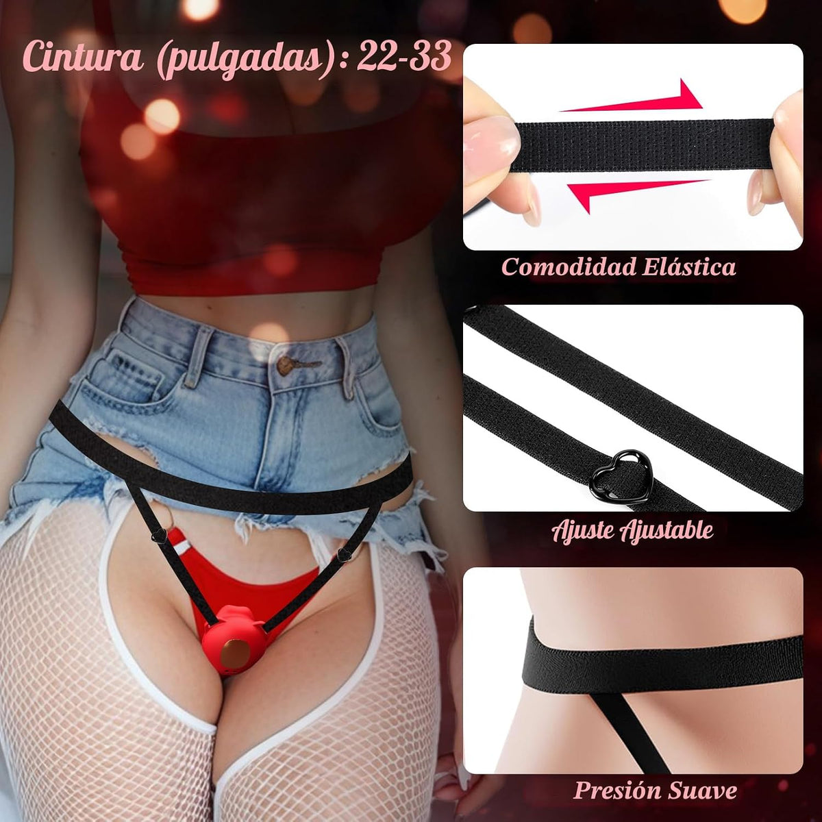 Juguetes sexuales para parejas con forma de rosa, control remoto po...