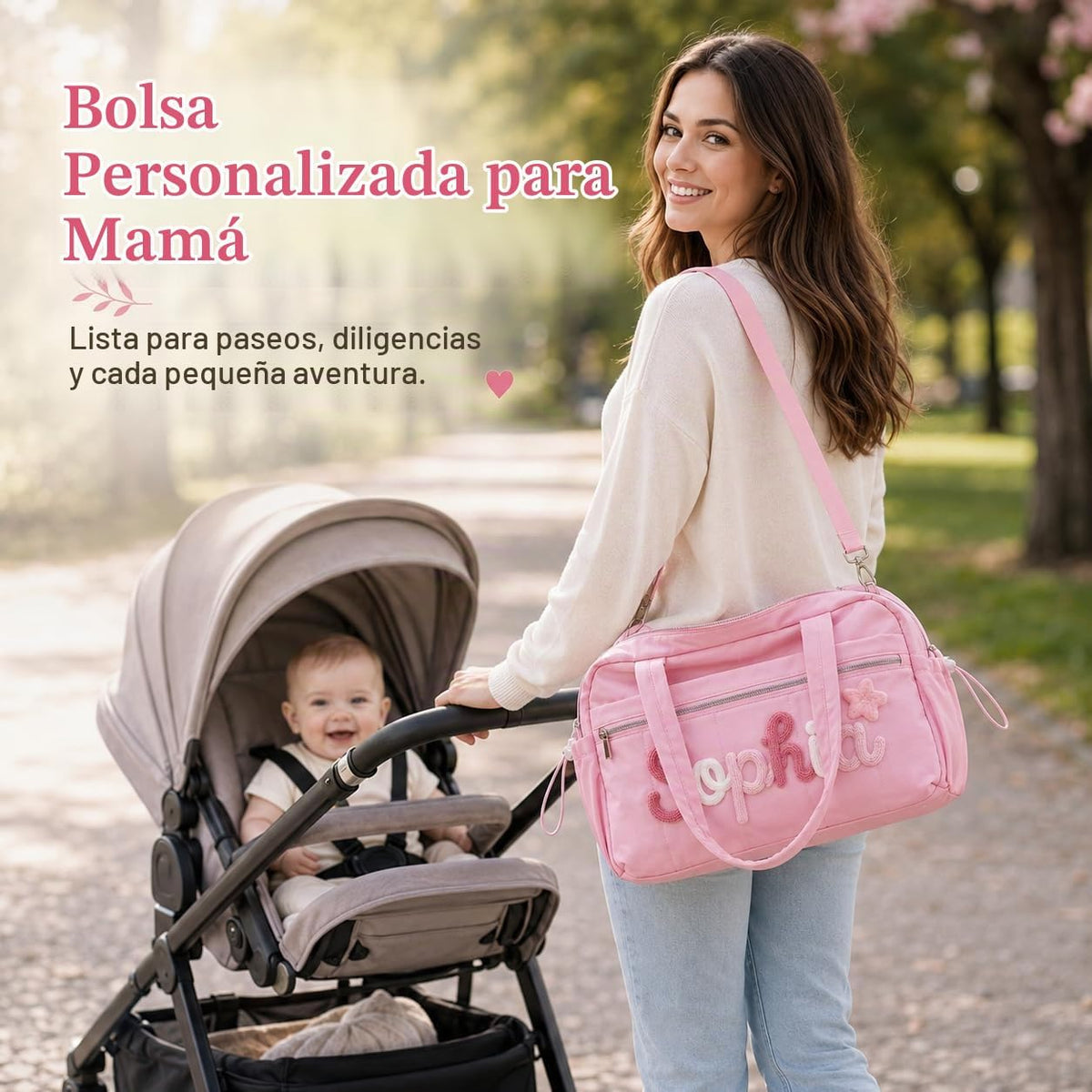 Bolso de pañales personalizado Tote Bolsas de hospital grandes con...