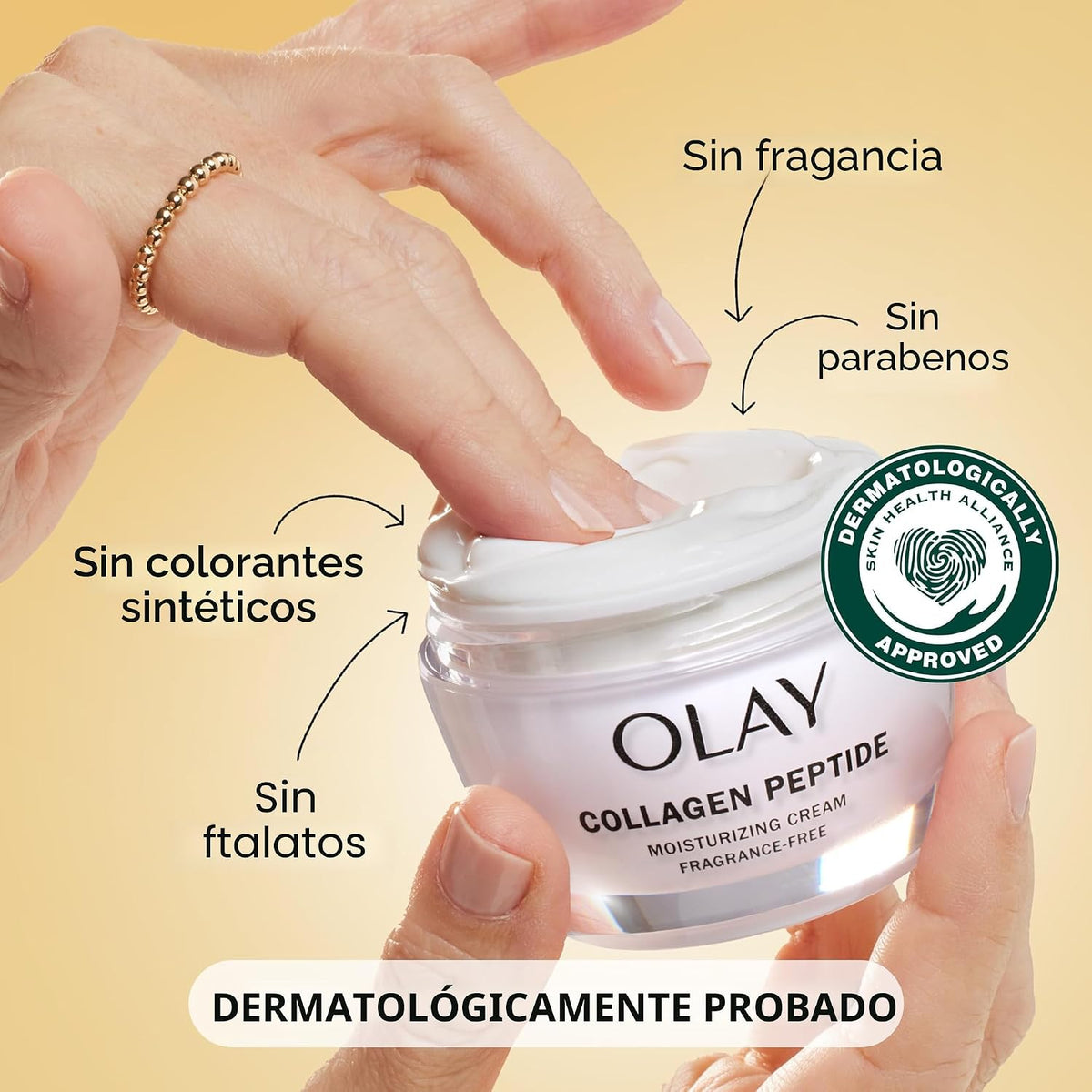 Olay Regenerista Péptido de colágeno 24 Hidratante de cara con vita...