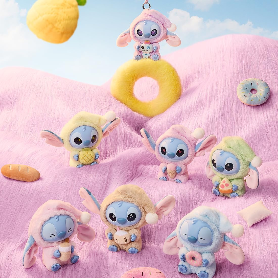 MINISO Disney Stitch Come Algo Antes de Dormir Colección Muñeco de...