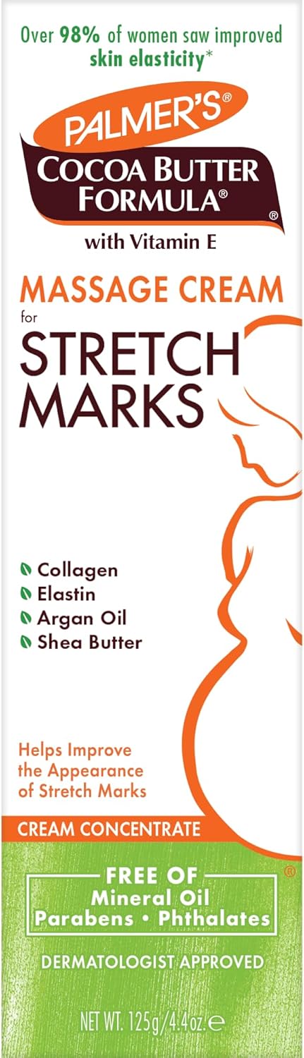 Crema de masaje para estrías, fórmula de mantequilla de cacao de Pa...