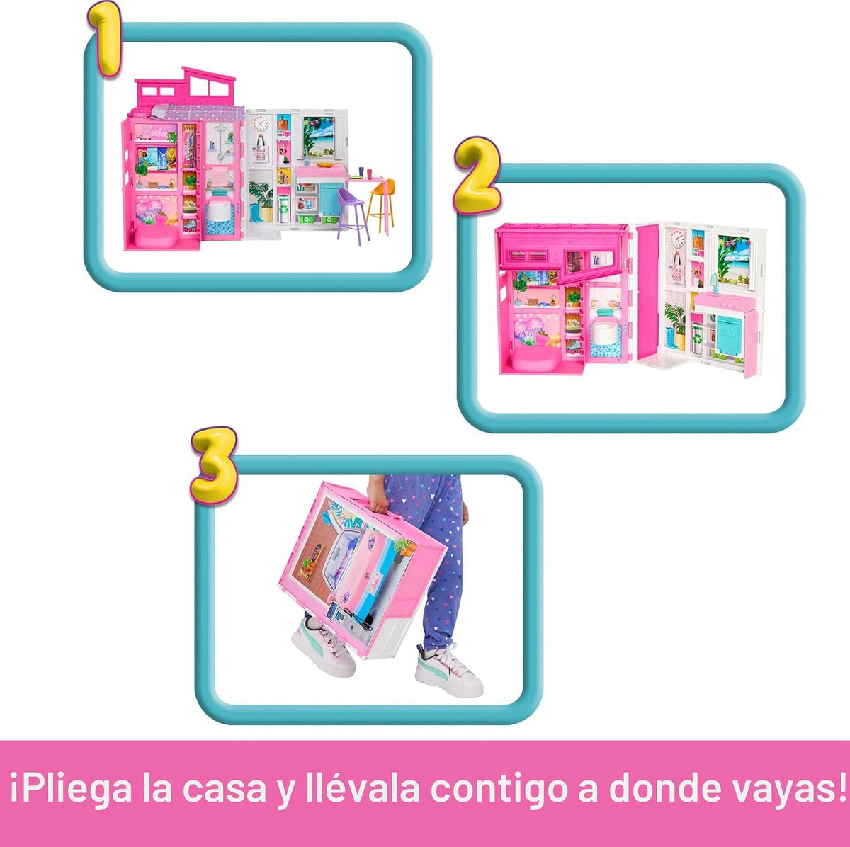 Barbie Dollhouse Playset, Casa de escapada con accesorios | con 11...