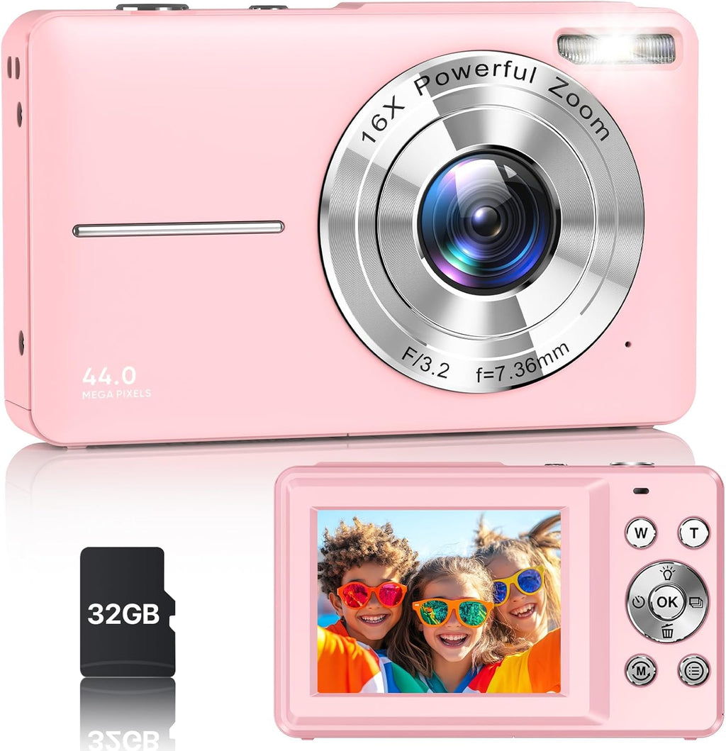 Cámara digital, última cámara digital FHD 1080P para adolescentes c...