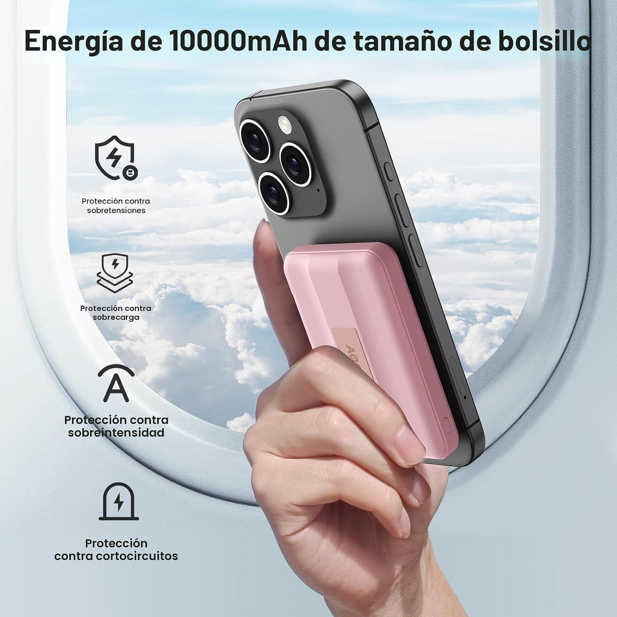 AOGUERBE para cargador portátil MagSafe, cargador magnético de 1000...