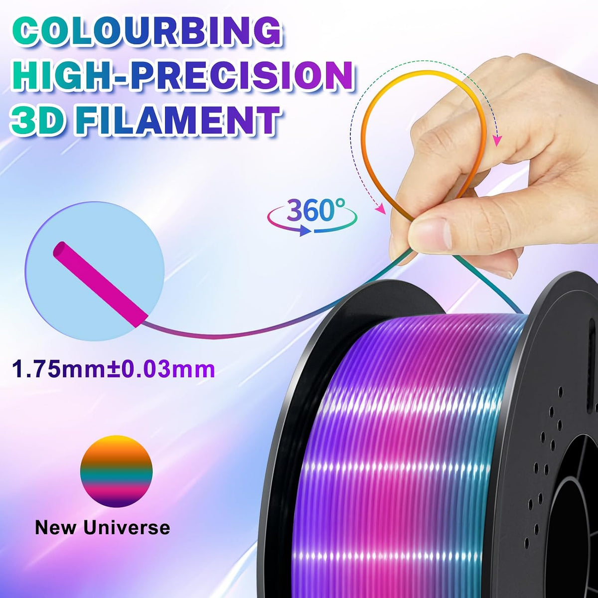 Colourbing -Filamento de impresión 3D PLA SILK-22