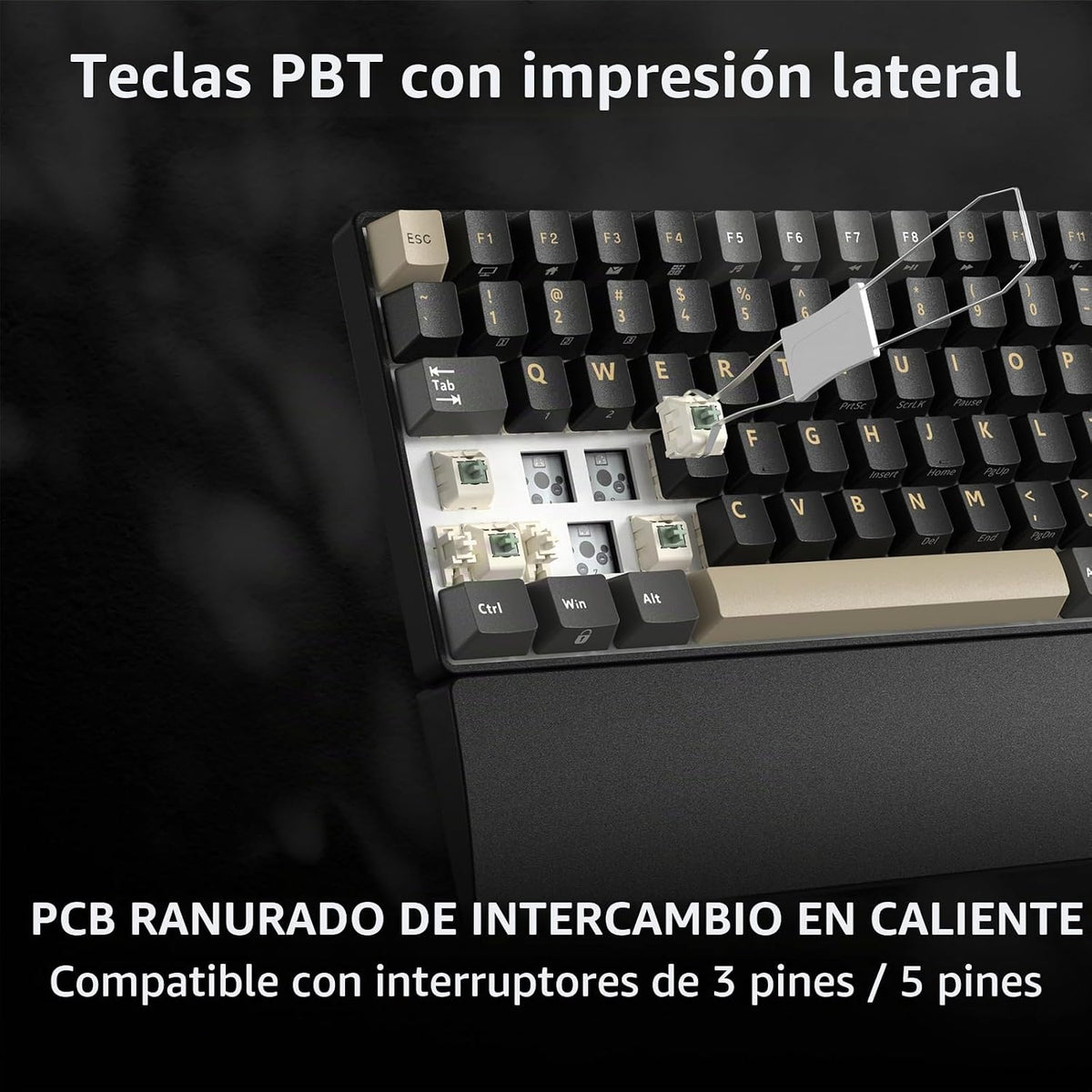 RK ROYAL KLUDGE RK96 RGB Edición Limitada, teclado mecánico inalámb...
