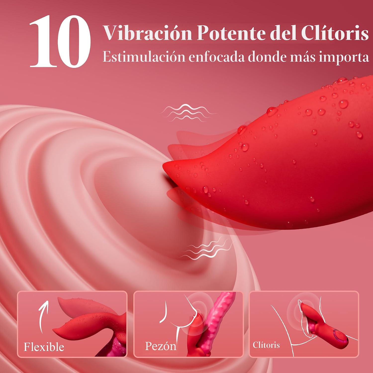 Vibrador de juguetes sexuales para adultos, consolador \u2013 Vibra...