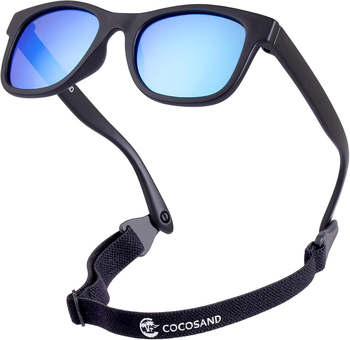 COCOSAND Gafas de sol polarizadas flexibles para bebé con correa |...