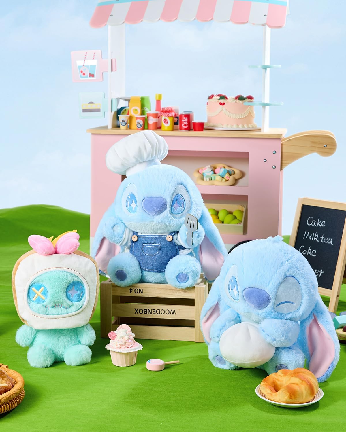 Disney Lilo and Stitch - Colección de la serie de comida de peluche...