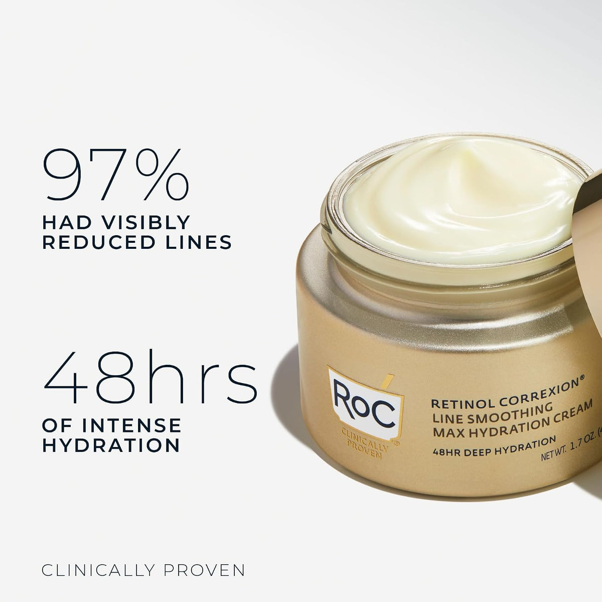 RoC Retinol Correxion Max Hidratación diaria hidratante facial anti...