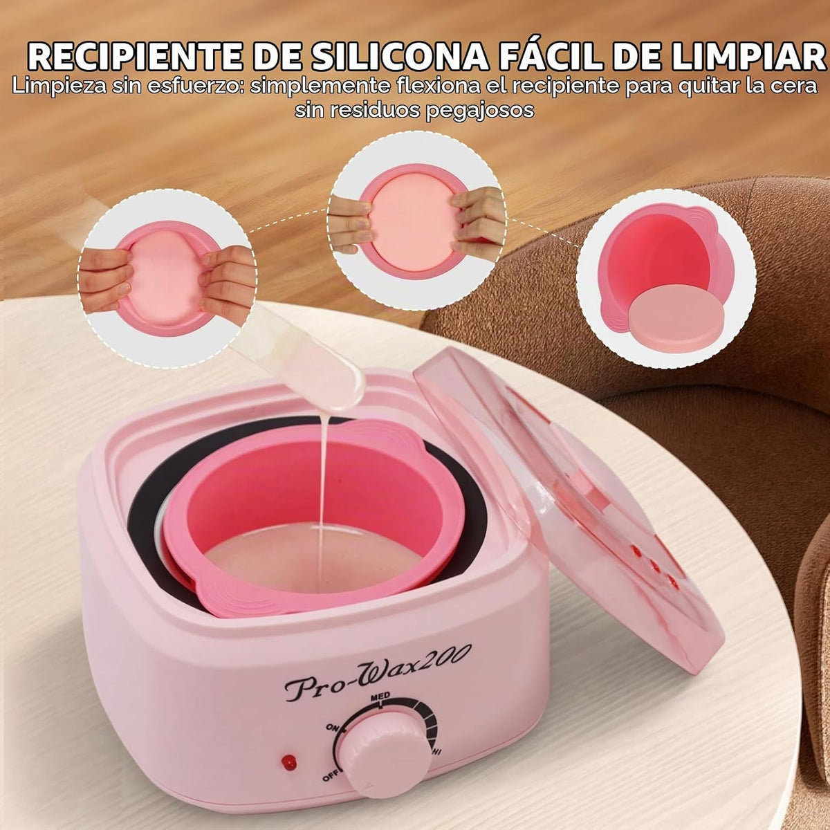 Kit de depilación con cera para mujeres y hombres - Kit completo de...