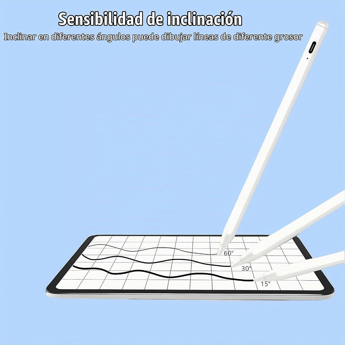 Lápiz óptico para iPad 2018-2026, 25 minutos de carga rápida con re...