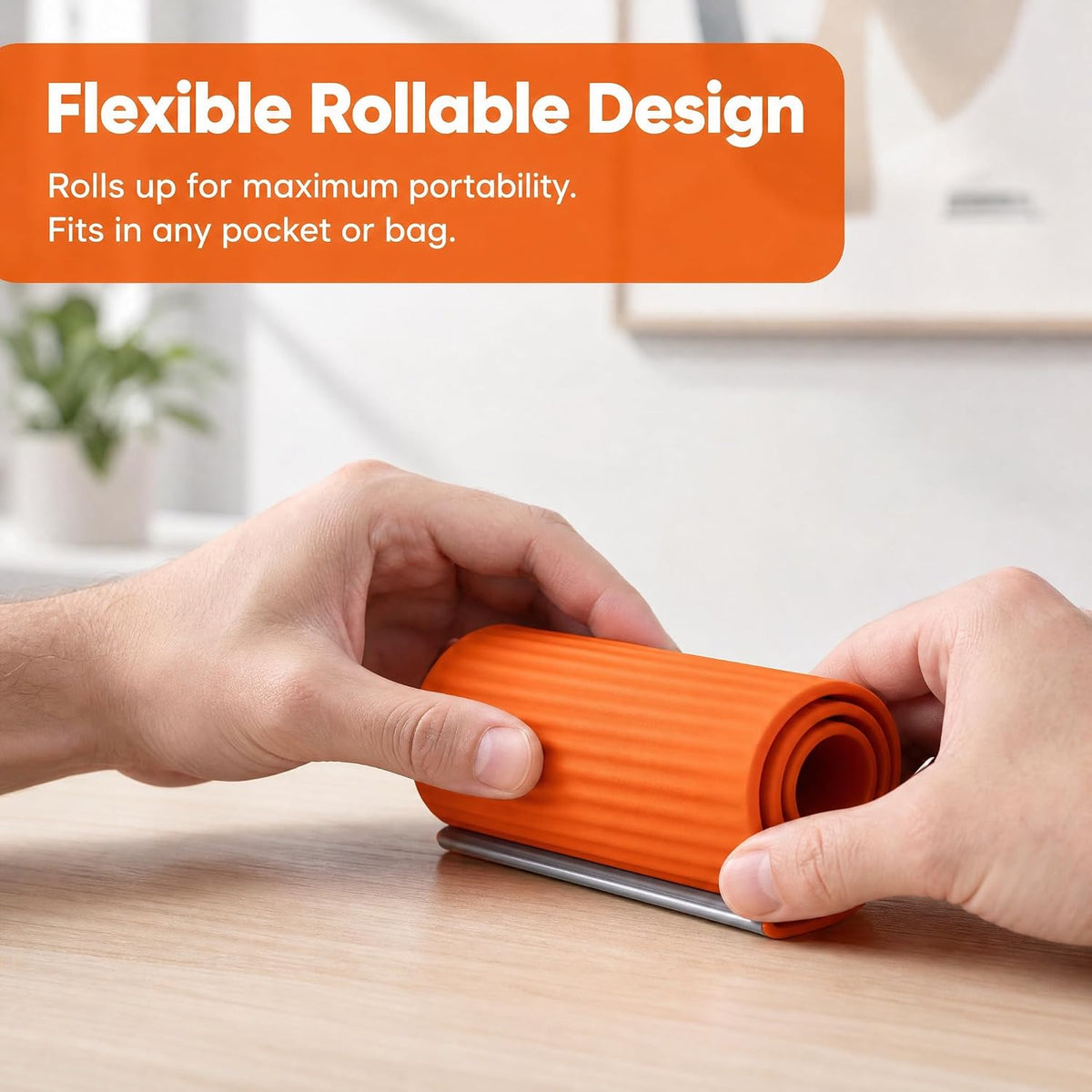 HOHITIAL Soporte para teléfono de silicona flexible con núcleo de a...
