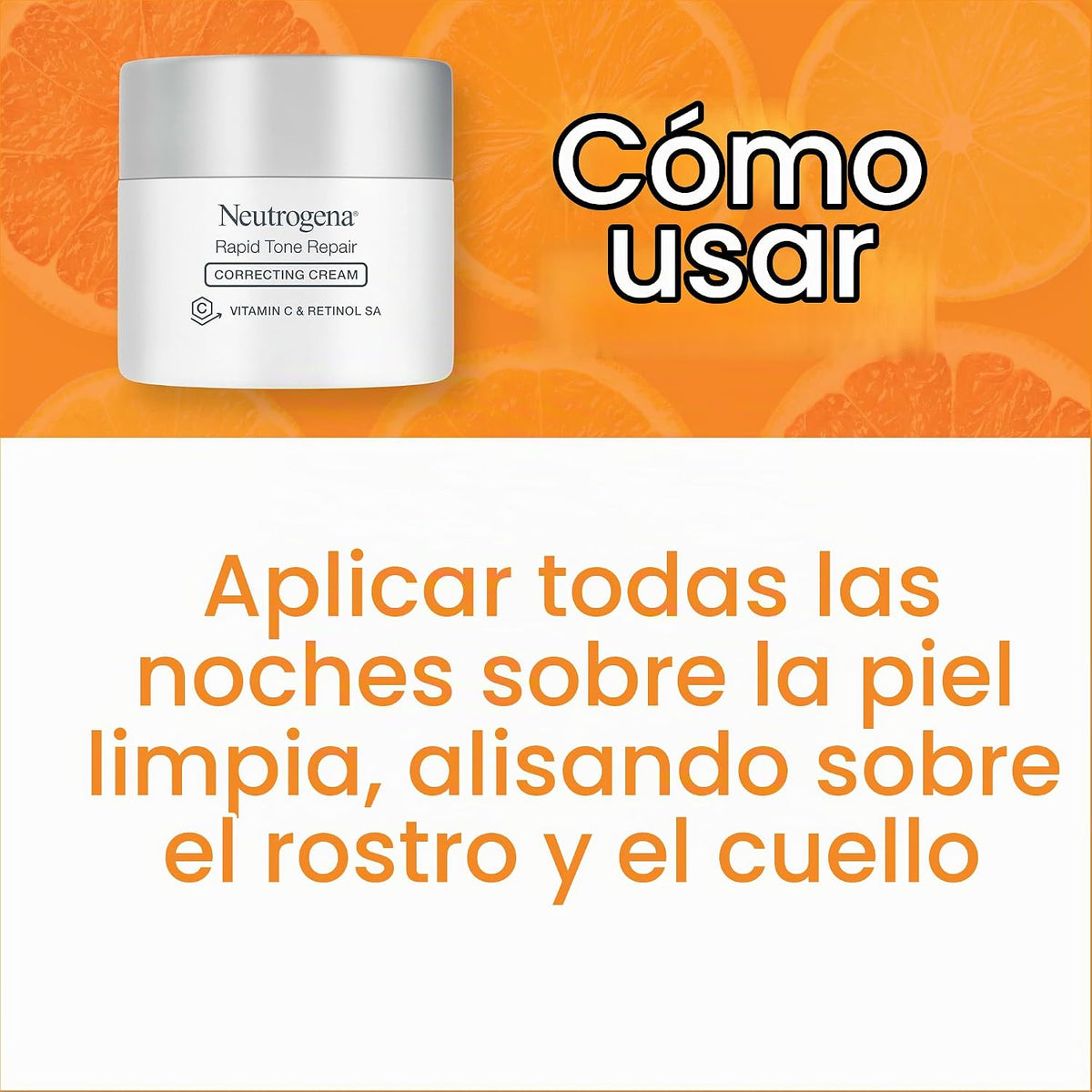 Neutrogena Crema hidratante facial Rapid Tone Repair + limpiador de...