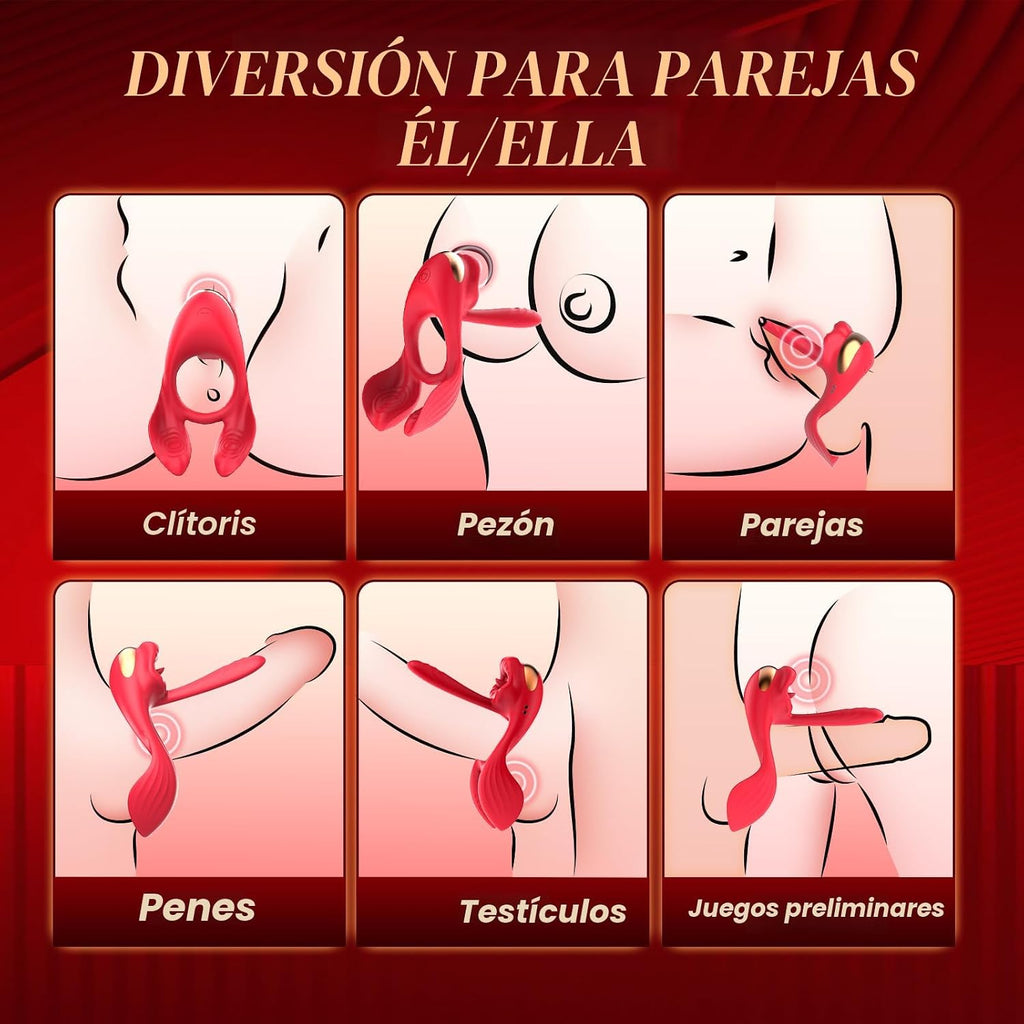 Anillo vibrador para pene con vibrador de punto G de 3 pulgadas - J...