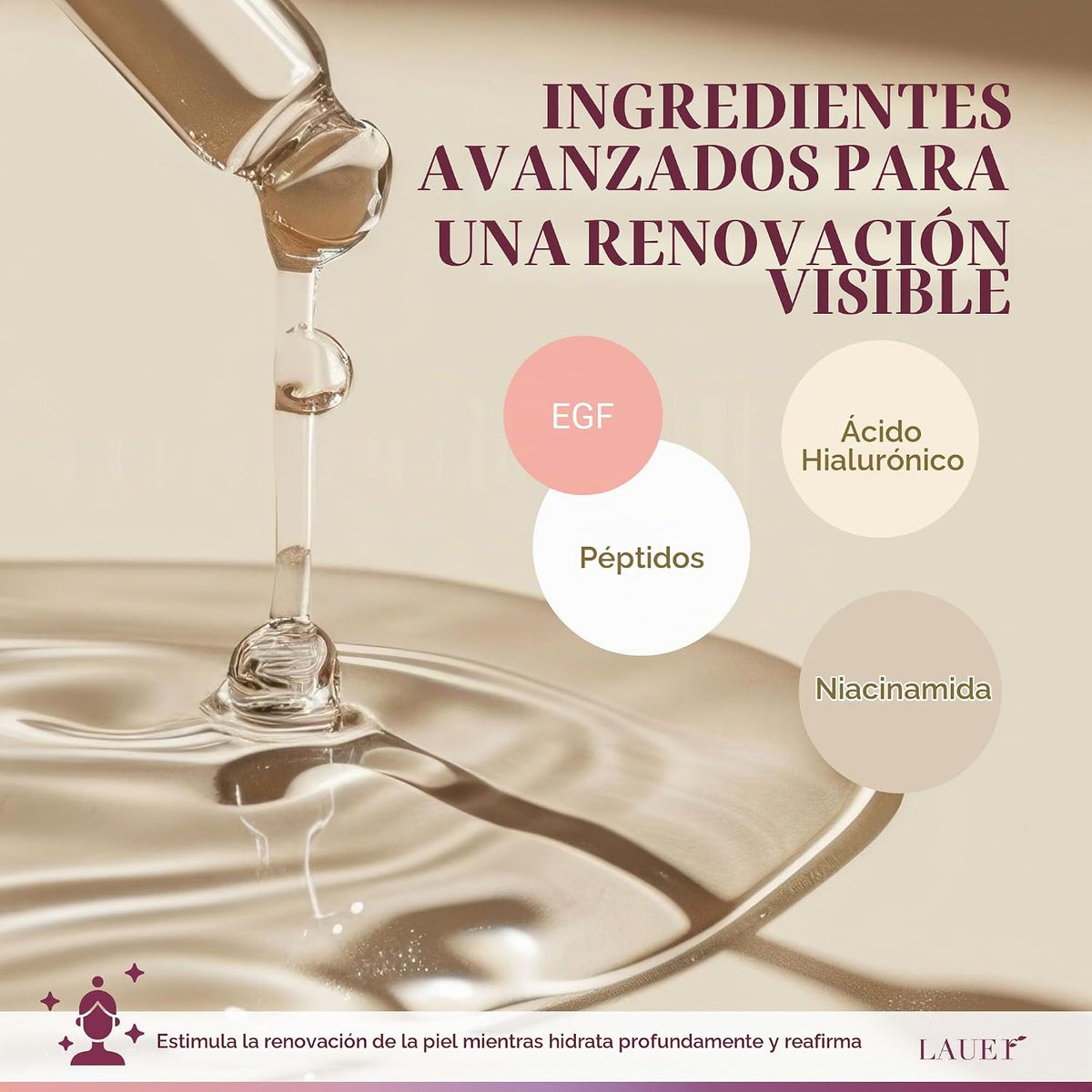 Ampolla facial de células madre, suero antienvejecimiento reafirman...