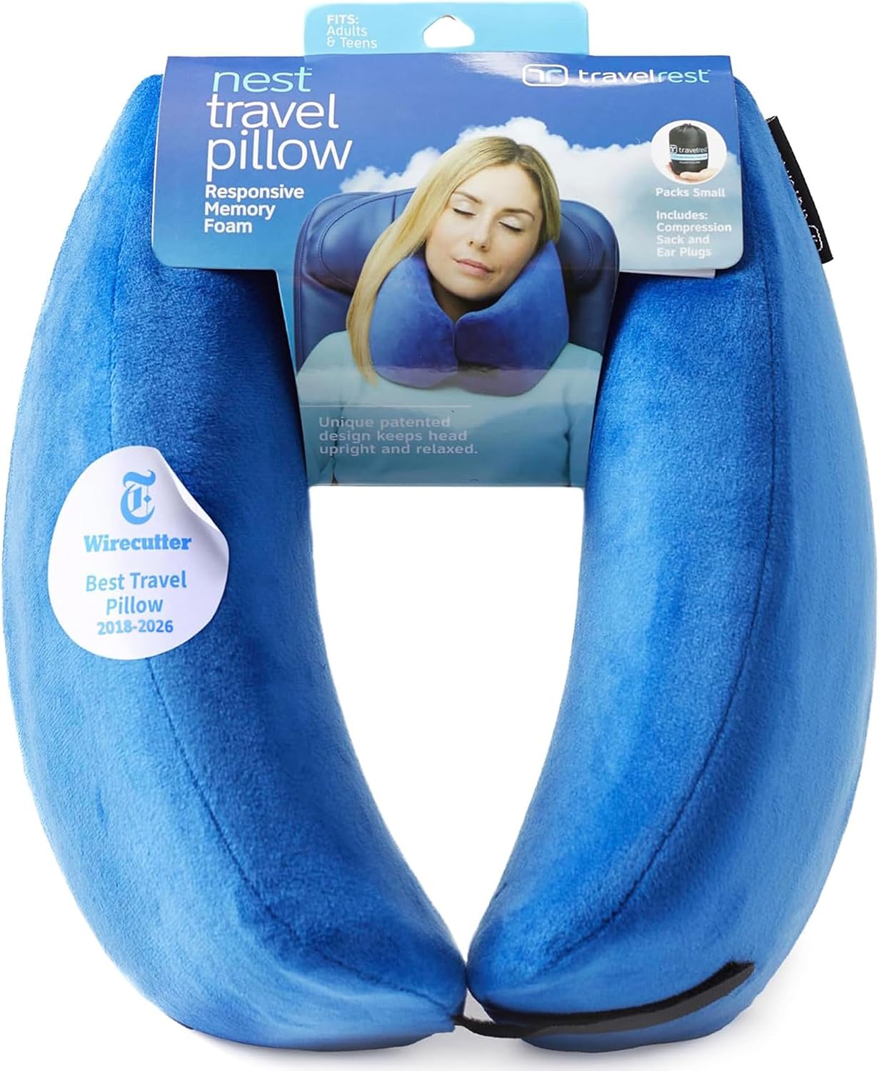 Almohada de apoyo para el cuello TRAVELREST Nest - Esenciales de vi...