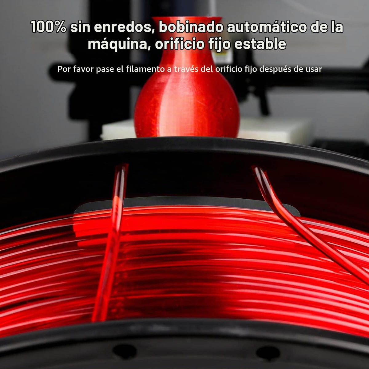 AMOLEN - Paquete de 4 carretes de filamento de PETG para impresora...