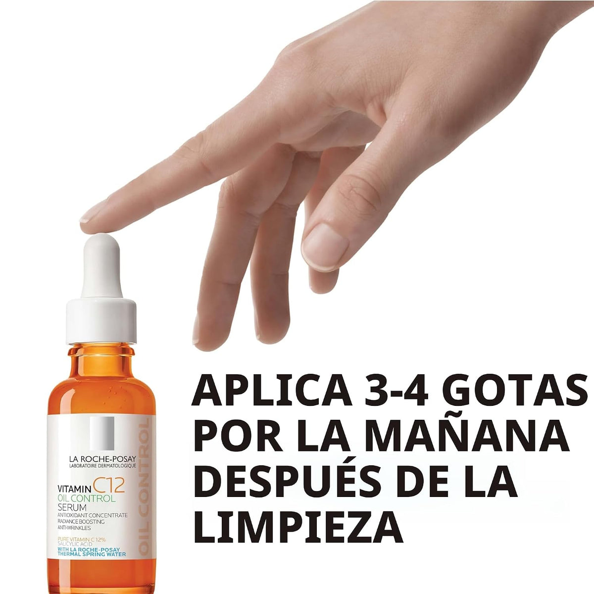 Suero facial con vitamina C al 12% La Roche-Posay, 2 fórmulas con á...
