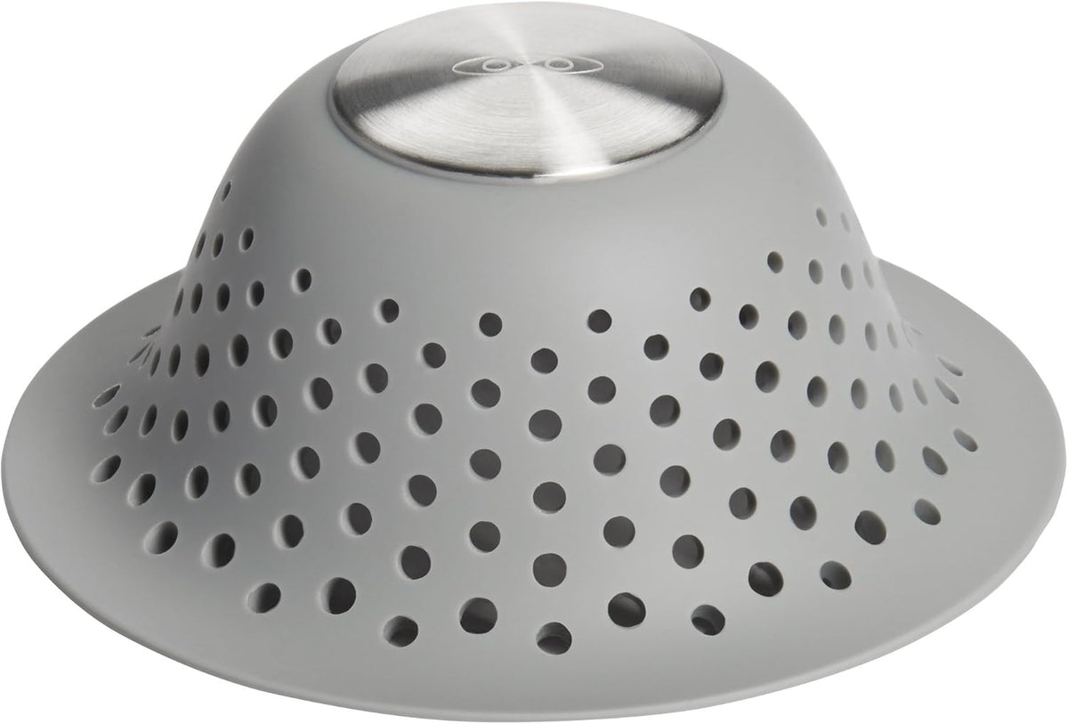 OXO Good Grips Tapón de silicona y acero inoxidable para bañera (gr...