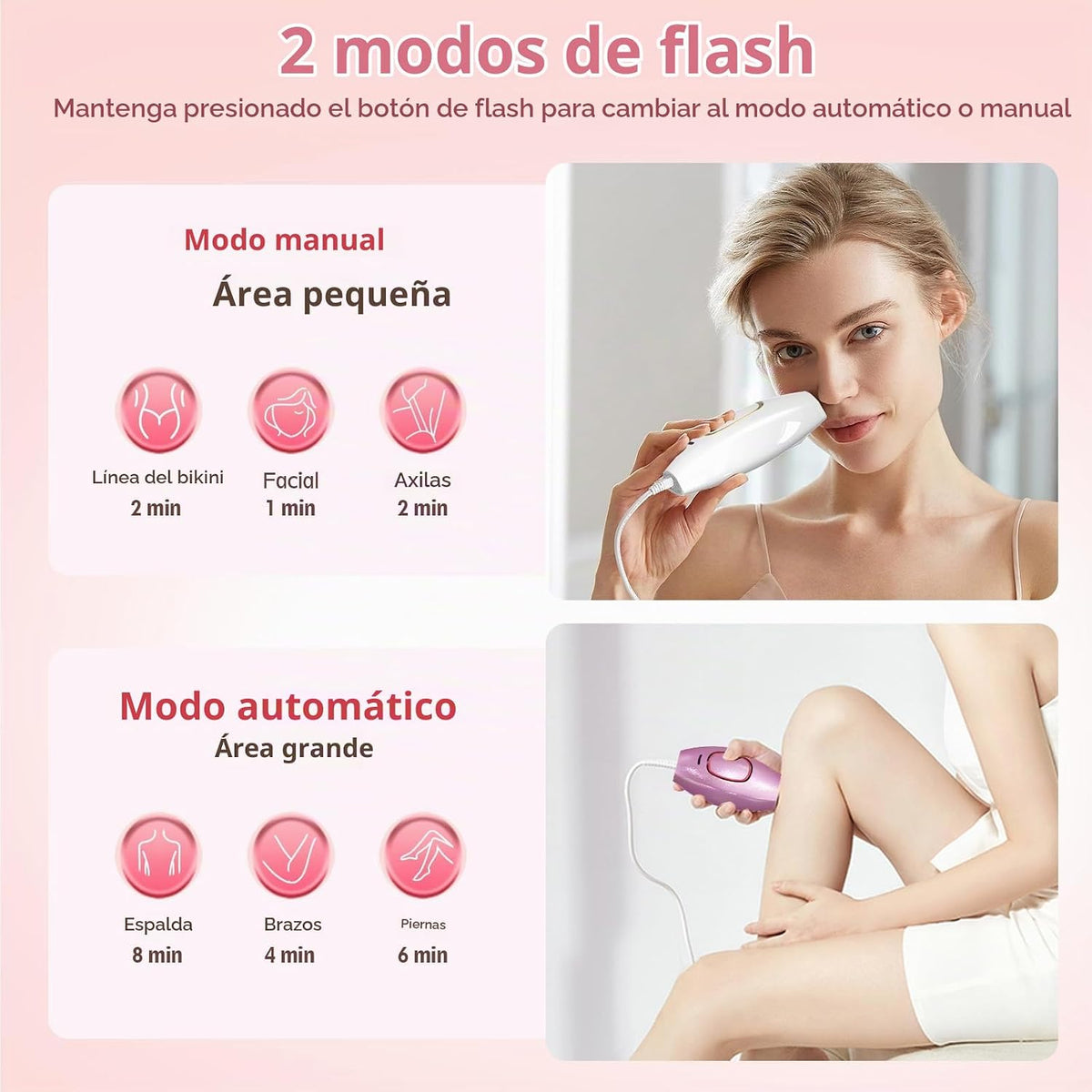 Playexen Depilación láser IPL, dispositivo de depilación láser para...