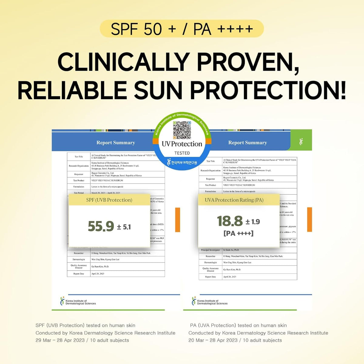 VELY VELY Yuja C - Suero protector solar SPF 50+ PA ++++, protector...