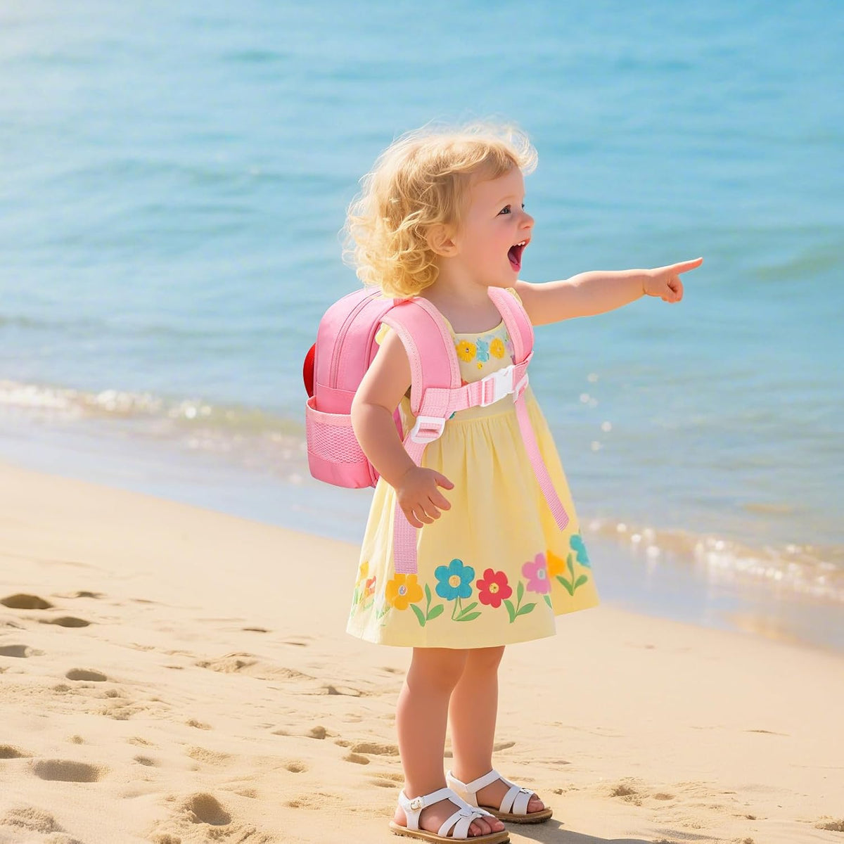 Accmor Mochila para niños con correa, lindas mini mochilas 4 en 1 c...