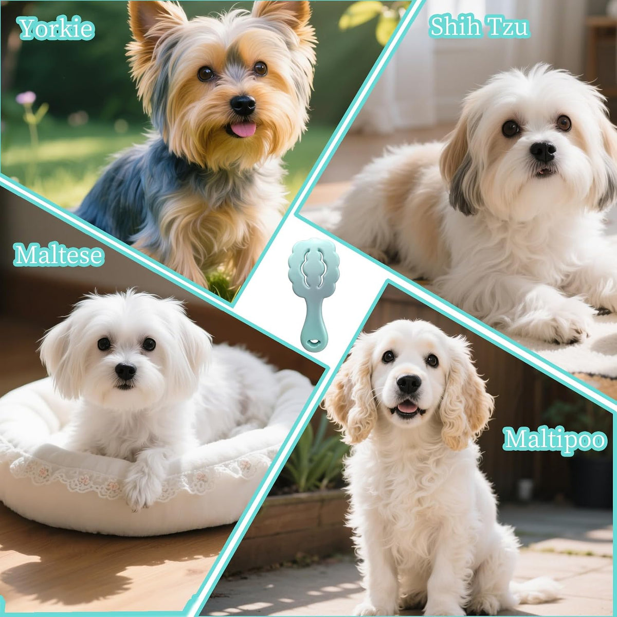 Cepillo para perros pequeños con cerdas suaves en forma de nube, di...